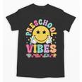 Preschool Vibes Smile Face Back To School Kinder Girls Kids Unisex T-Shirt Preschool Vibes Smile Face Back To School Kinder Girls Kids Unisex T-Shirt