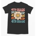 Retro 4th Grade Daisy Colorful Back To School Fourth Grade Unisex T-Shirt