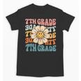 Retro 7th Grade Daisy Colorful Back To School Seventh Grade Unisex T-Shirt