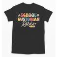 School Custodian Rocks Shirt Back To School Groovy Unisex T-Shirt