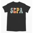 SLPA Groovy Women Appreciation Day Hello Back To School Unisex T-Shirt SLPA Groovy Women Appreciation Day Hello Back To School Unisex T-Shirt