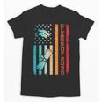 Vintage Class Of 2030 Graduation Back To School USA Flag Unisex T-Shirt