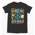 Women's Peace Out 5th Grade Retro Back To School Students Unisex T-Shirt Women's Peace Out 5th Grade Retro Back To School Students Unisex T-Shirt