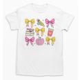 Apple Coquette Bow Books First Day Of School Back To School Unisex T-Shirt