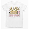 Back To School Hello Second 2nd Grade Leopard Pencil Girl Unisex T-Shirt Back To School Hello Second 2nd Grade Leopard Pencil Girl Unisex T-Shirt