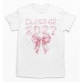 Class Of 2027 Preppy Coquette Bow Back To School Graduation Premium Tri-Blend Unisex T-Shirt