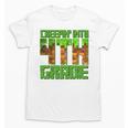 Creepin’ Into 4th Grade Kids Boy Gamer Pixel Back To School Performance Unisex T-Shirt
