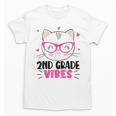 Cute 2nd Grade Vibes Cat Kitten Lover Back To School Girls Unisex T-Shirt Cute 2nd Grade Vibes Cat Kitten Lover Back To School Girls Unisex T-Shirt