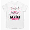 Cute 3rd Grade Vibes Cat Kitten Lover Back To School Girls Unisex T-Shirt Cute 3rd Grade Vibes Cat Kitten Lover Back To School Girls Unisex T-Shirt