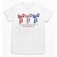 My Favorite Season Is Baseball Coquette Bow Game Day Mom Sis Unisex T-Shirt