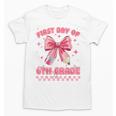 First Day Of 6th Grade Coquette Back To School Girls Kids Unisex T-Shirt First Day Of 6th Grade Coquette Back To School Girls Kids Unisex T-Shirt