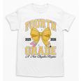 Fourth Grade Back To School First Day Pencil Bow 2025 Girls Unisex T-Shirt Fourth Grade Back To School First Day Pencil Bow 2025 Girls Unisex T-Shirt