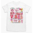 Girls 2nd Grade Vibes Coquette Pink Bow Back To School Unisex T-Shirt Girls 2nd Grade Vibes Coquette Pink Bow Back To School Unisex T-Shirt