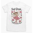 Girls Back To School Cappuccina Italian Brainrot First Grade Unisex T-Shirt Girls Back To School Cappuccina Italian Brainrot First Grade Unisex T-Shirt
