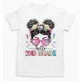 Hello 2nd Grade Messy Bun Girl Back To School First Day Unisex T-Shirt Hello 2nd Grade Messy Bun Girl Back To School First Day Unisex T-Shirt