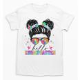 Hello Kindergarten Shirt Messy Bun Tie Dye Back To School Unisex T-Shirt