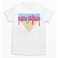 Ice Cream Baseball Cone Dripping Sprinkles Kids Boys Summer Premium Tri-Blend Unisex T-Shirt