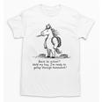 Naive Horse Doodle Back To School Gallop Homework Art Unisex T-Shirt
