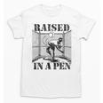 Raised In a Pen Baseball Pitcher Saying Bullpen Unisex T-Shirt Raised In a Pen Baseball Pitcher Saying Bullpen Unisex T-Shirt