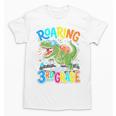 Roaring Into 3rd Grade Back To School Dinosaurus T-Rex Premium Tri-Blend Unisex T-Shirt