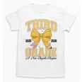 Third Grade Back To School First Day Pencil Bow 2025 Girls Unisex T-Shirt Third Grade Back To School First Day Pencil Bow 2025 Girls Unisex T-Shirt