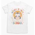 Welcome Back To School Raccoon First Day Of School Checkered Premium Tri-Blend Unisex T-Shirt Welcome Back To School Raccoon First Day Of School Checkered Premium Tri-Blend Unisex T-Shirt