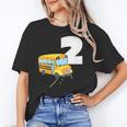 2nd Birthday School Bus Kids Back To School Themes Party Unisex T-Shirt