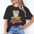 6th Grade Squad Back To School Owl & Pencil Unisex T-Shirt