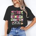 Back To School My 1st Day Of Kindergarten 2026 Bow Unisex T-Shirt Back To School My 1st Day Of Kindergarten 2026 Bow Unisex T-Shirt