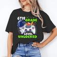 Back To School 6th Grade Level Unlocked Gamer Boys Kids Unisex T-Shirt