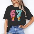 Baseball Ice Cream Drip 6 7 Kids 67 Birthday Unisex T-Shirt