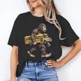 Bigfoot Carrying School Bus Sasquatch Back To School Unisex T-Shirt Bigfoot Carrying School Bus Sasquatch Back To School Unisex T-Shirt