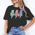 Checkered Principal Lightning Bolt Back To School Unisex T-Shirt