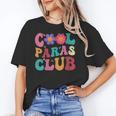 Cool Paras Club Paraprofessional Groovy Back To School Unisex T-Shirt Cool Paras Club Paraprofessional Groovy Back To School Unisex T-Shirt
