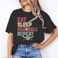Eat Sleep Baseball Repeat Bat Ball Player Fan Unisex T-Shirt Eat Sleep Baseball Repeat Bat Ball Player Fan Unisex T-Shirt
