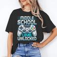 First Day Of Middle School Level Unlocked Back To School Unisex T-Shirt