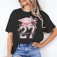 Girls Class Of 2027 Back To School Senior 2027 Coquette Bow Unisex T-Shirt Girls Class Of 2027 Back To School Senior 2027 Coquette Bow Unisex T-Shirt