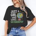 Just a Girl Who Loves Geography Back To School Kids Girls Unisex T-Shirt Just a Girl Who Loves Geography Back To School Kids Girls Unisex T-Shirt