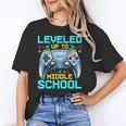 Leveled Up To Middle School Video Gamer Back To School Boys Unisex T-Shirt Leveled Up To Middle School Video Gamer Back To School Boys Unisex T-Shirt