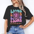 Lion Mascot Back To School Spirit Sports Men Women Groovy Unisex T-Shirt Lion Mascot Back To School Spirit Sports Men Women Groovy Unisex T-Shirt
