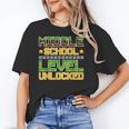 Middle School Level Unlocked Gamer Back To School Unisex T-Shirt Middle School Level Unlocked Gamer Back To School Unisex T-Shirt