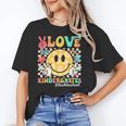 Peace Love Kindergarten Smile Face Back To School Girls Kids Unisex T-Shirt Peace Love Kindergarten Smile Face Back To School Girls Kids Unisex T-Shirt