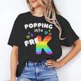 Popping Into Pre K Kid's Back To School Pop It Fidget Toy Unisex T-Shirt Popping Into Pre K Kid's Back To School Pop It Fidget Toy Unisex T-Shirt