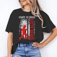 Ready To Crush Sixth Grade Soccer USA Flag Back To School Unisex T-Shirt