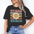 Retro 4th Grade Daisy Colorful Back To School Fourth Grade Unisex T-Shirt