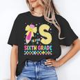 S Is For Sixth Grade Back To School Pencil Bow 6th Grade Kid Unisex T-Shirt S Is For Sixth Grade Back To School Pencil Bow 6th Grade Kid Unisex T-Shirt