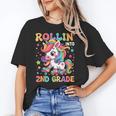 Second Grade Back To School First Day Girls Rollin Unicorn Unisex T-Shirt Second Grade Back To School First Day Girls Rollin Unicorn Unisex T-Shirt
