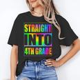 Straight Into 4th Grade Fourth Grade Back To School Unisex T-Shirt