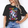 Student Back To School Math Squad Kids Girls Smarter Unicorn Unisex T-Shirt