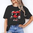 Valentines Day Baseball Heart Bat Sunglasses Men Boys Kids Unisex T-Shirt Valentines Day Baseball Heart Bat Sunglasses Men Boys Kids Unisex T-Shirt